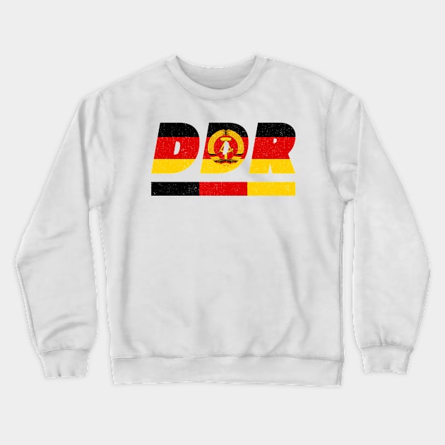 DDR East Germany German ISO Code 3166 Crewneck Sweatshirt by mkar